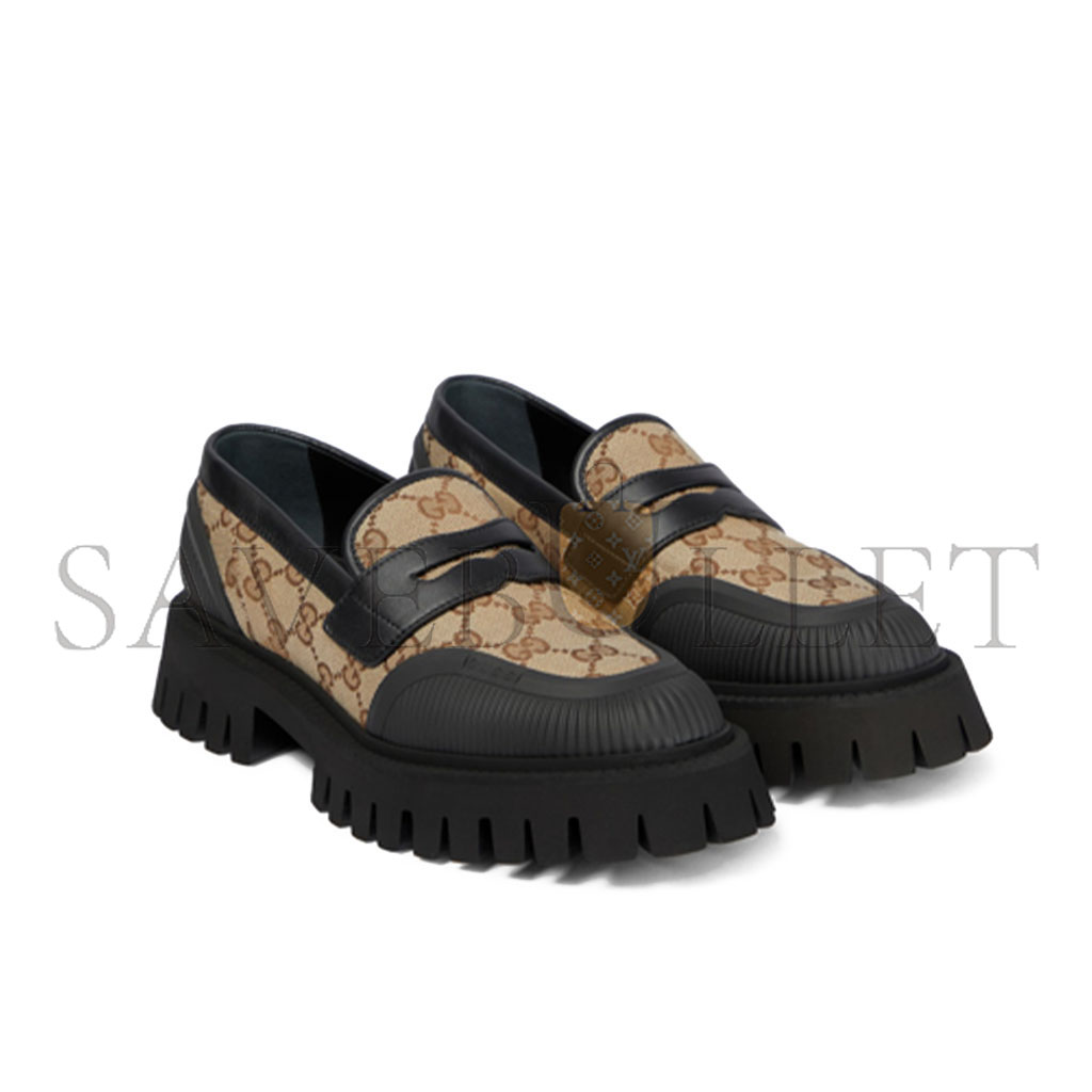 G*u*i loafers gg aus canvas in brown 78330